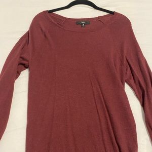 Thin maroon sweater!